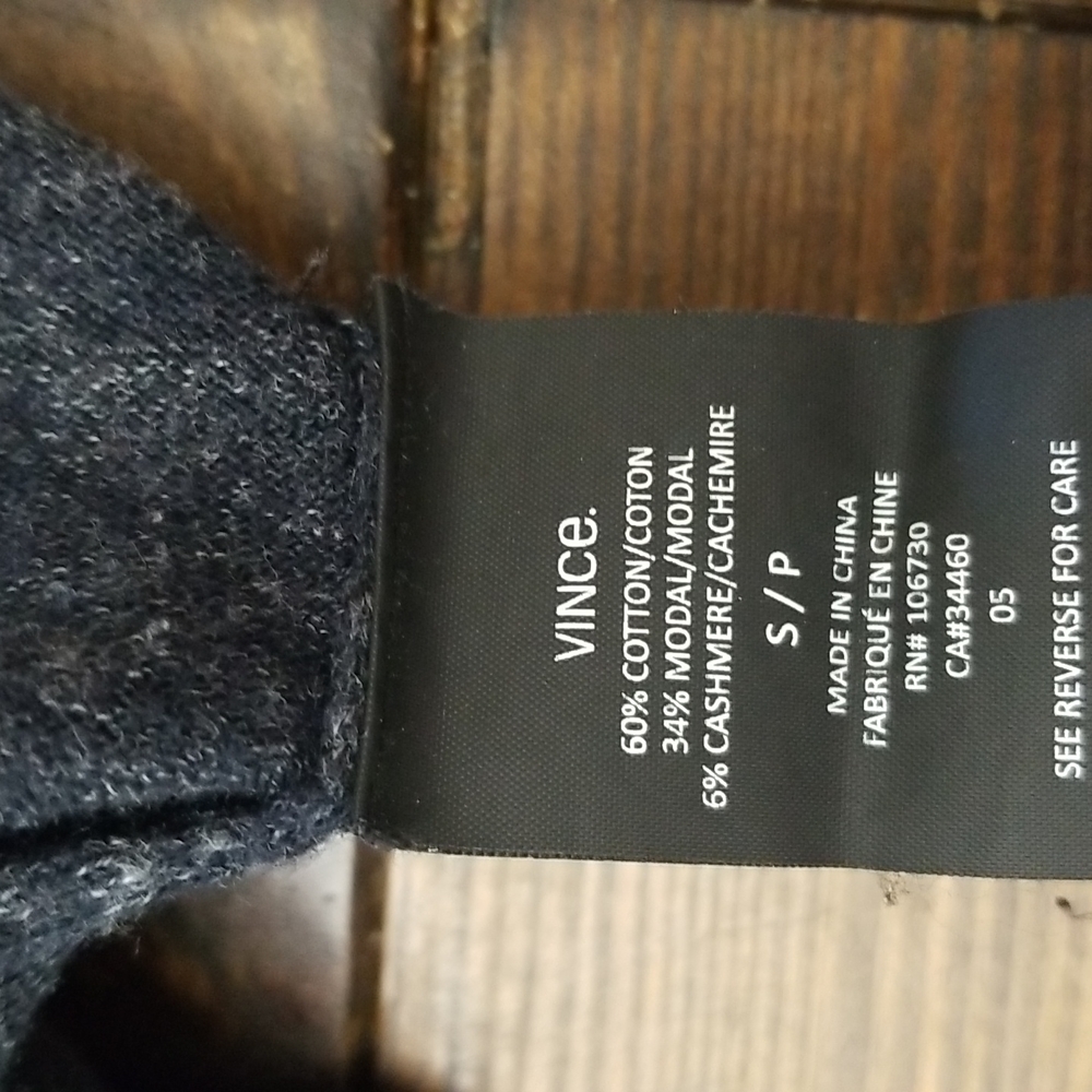 Vince Long Sleeve Cashmere Blend Shirt Small - Picture 5 of 5